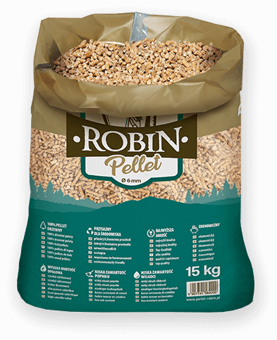 worek pelletu opałowego Robin do kupienia w Bogatyni lub sklepie internetowym